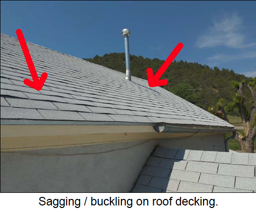 F) ROOF DECKING MAY BE AFFECTED